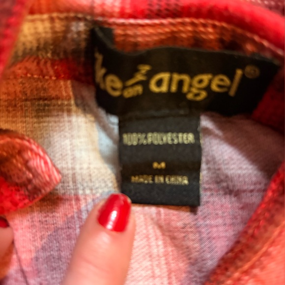 A Trio of  Plaid Button-Ups…Mustard, Cream, and Red… - Picture 7 of 8